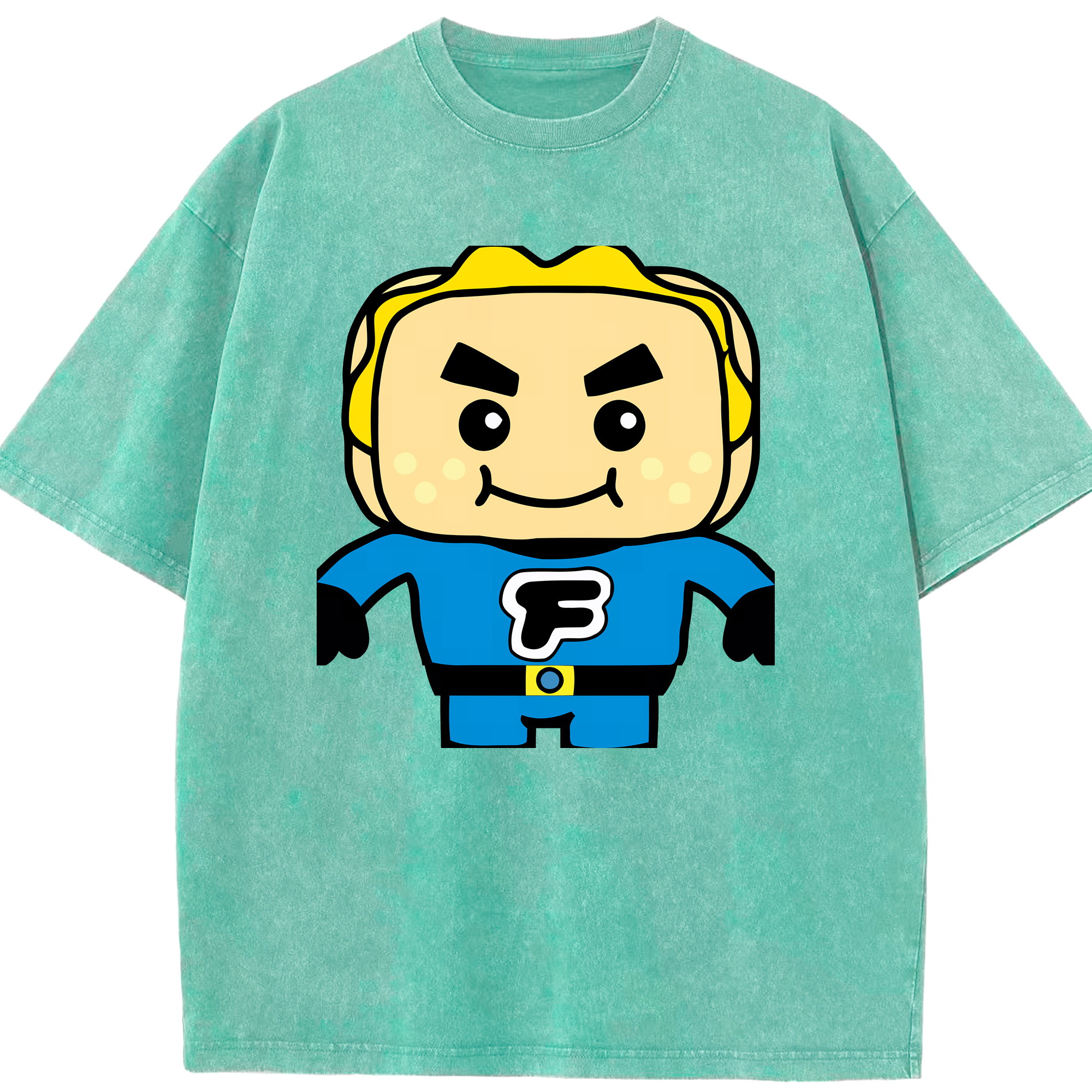 （画像用） アンパンマン Anpanman 綿100% ヴィンテージ風 半袖Tシャツ（フロントプリント）